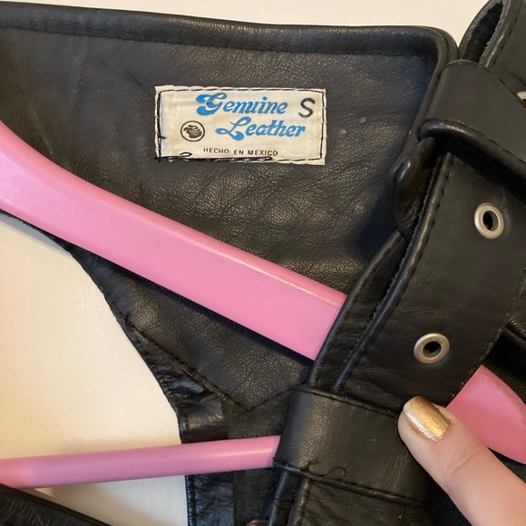 Women’s Genuine Leather Black Riding Chaps - Size Small - Picture 3 of 5